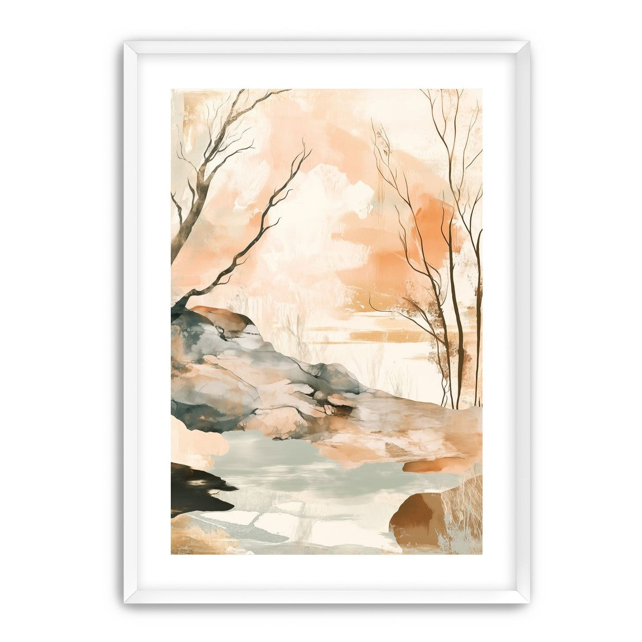 Ink Wash Over Stone Texture