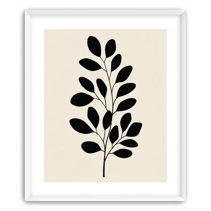 Plant Cutout on Cream