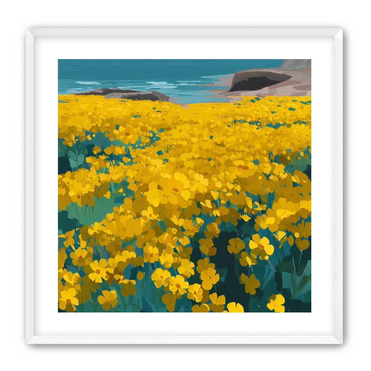 Yellow Coastal Wildflowers