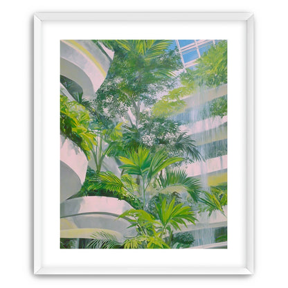 Palms beneath the skylight