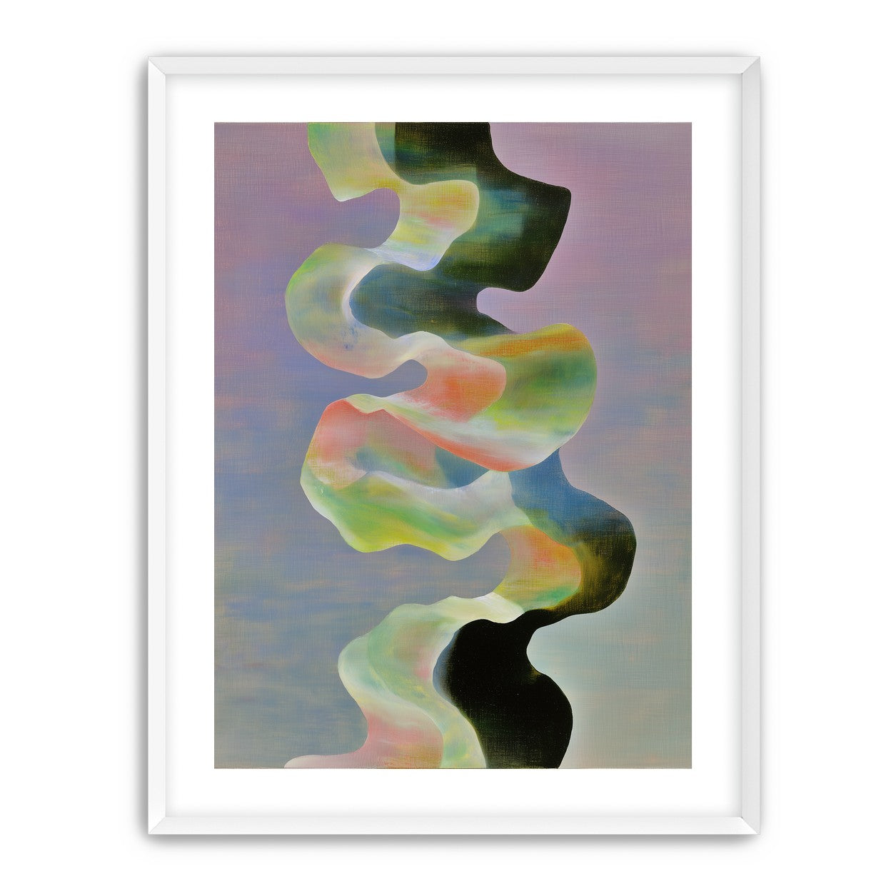 Twisting painted ribbon bands
