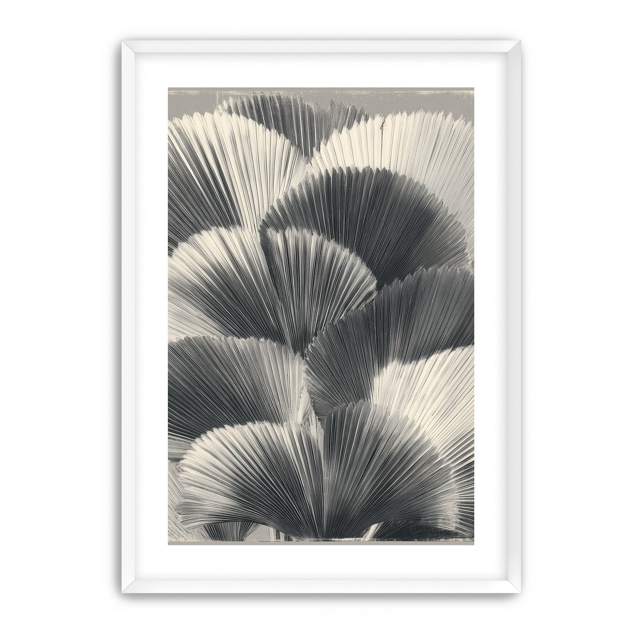 Ginkgo leaves in shadow