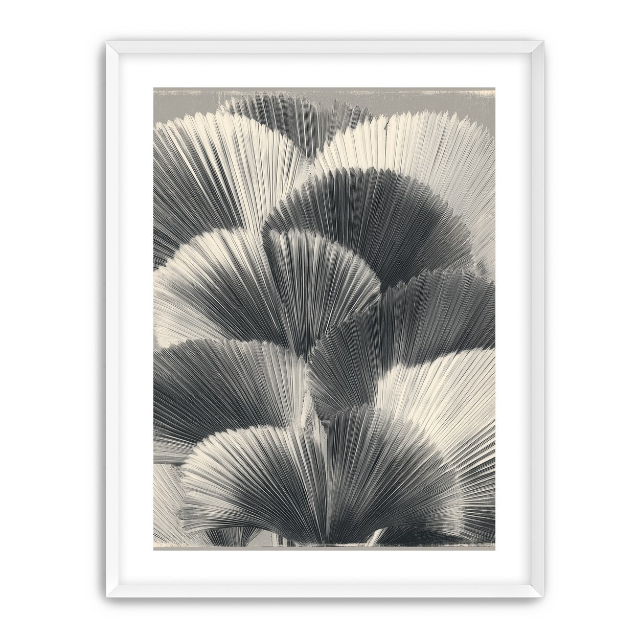 Ginkgo leaves in shadow