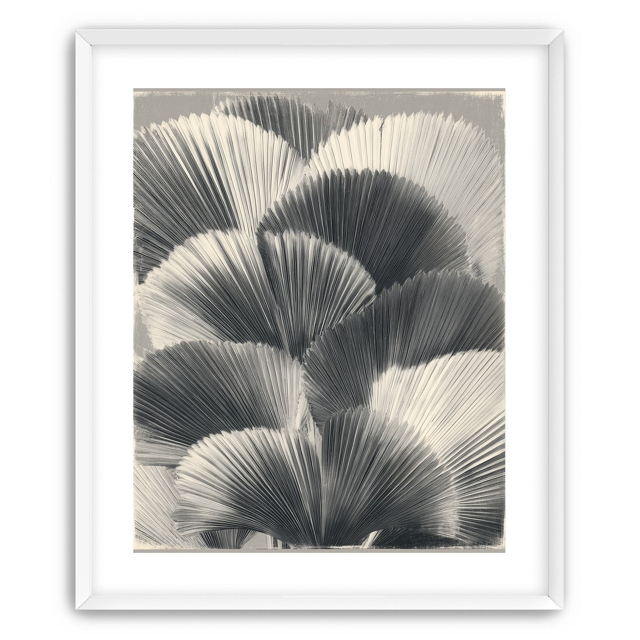 Ginkgo leaves in shadow