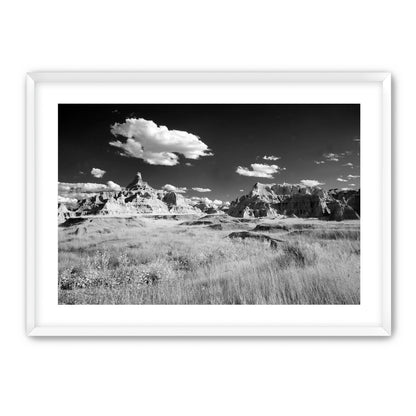 Badlands in Monochrome
