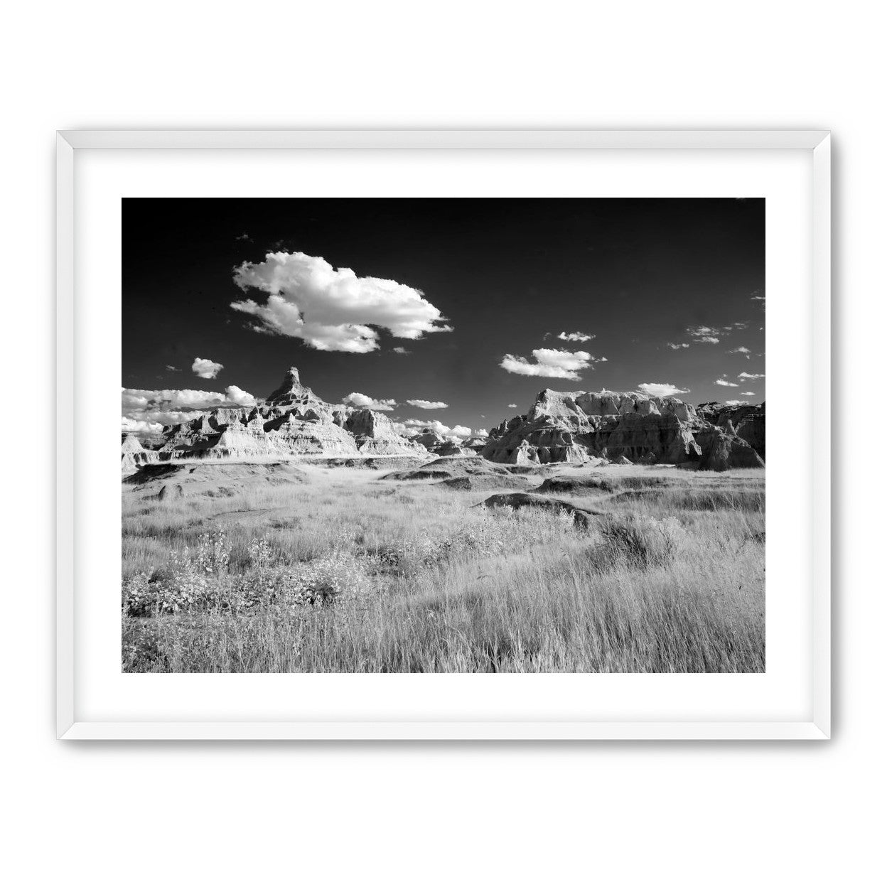 Badlands in Monochrome