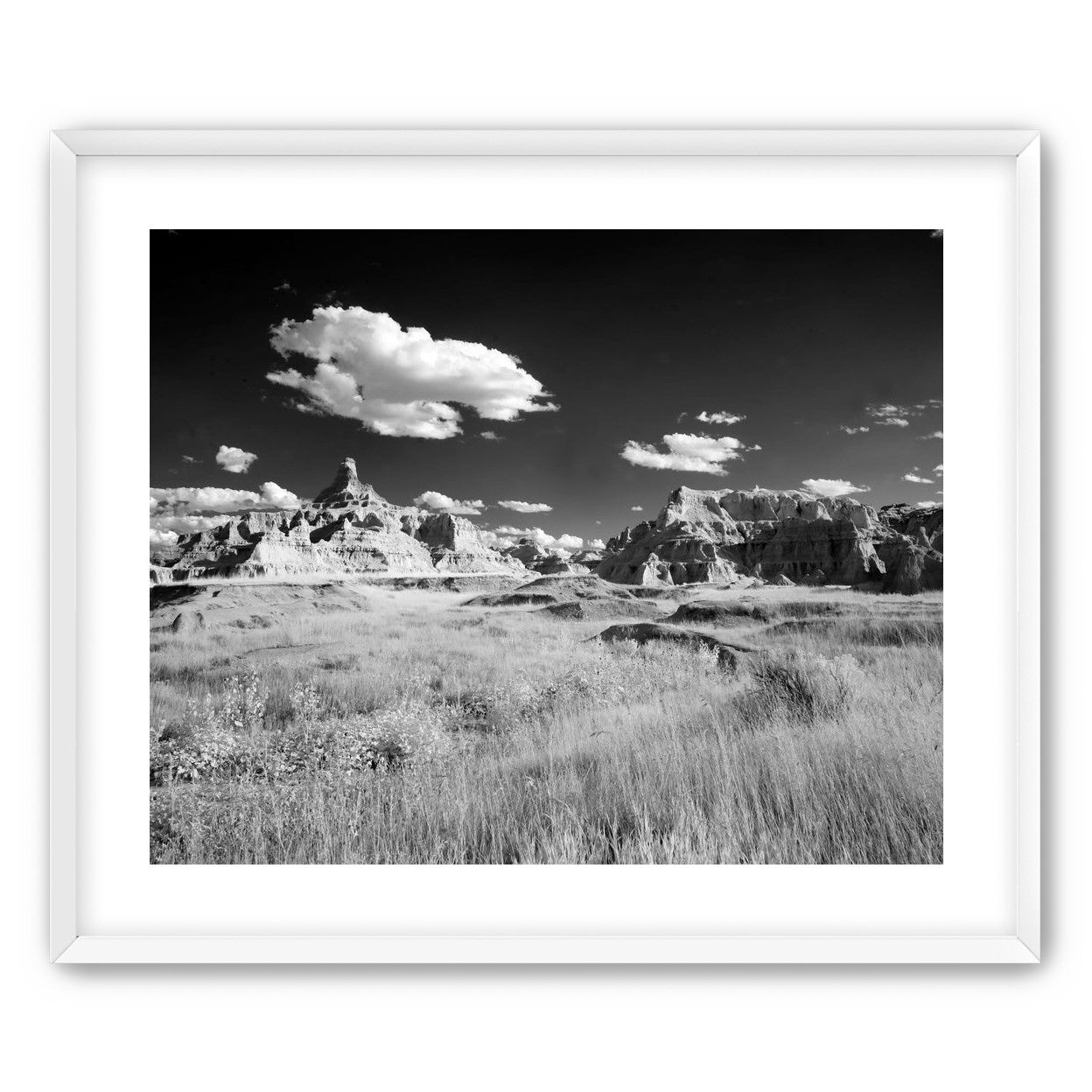Badlands in Monochrome