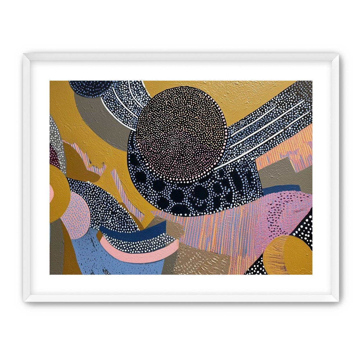 Ochre Ground with Layered Discs