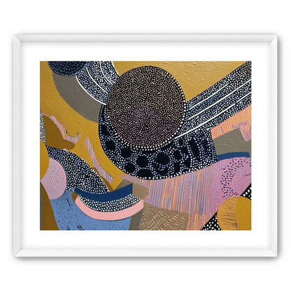 Ochre Ground with Layered Discs