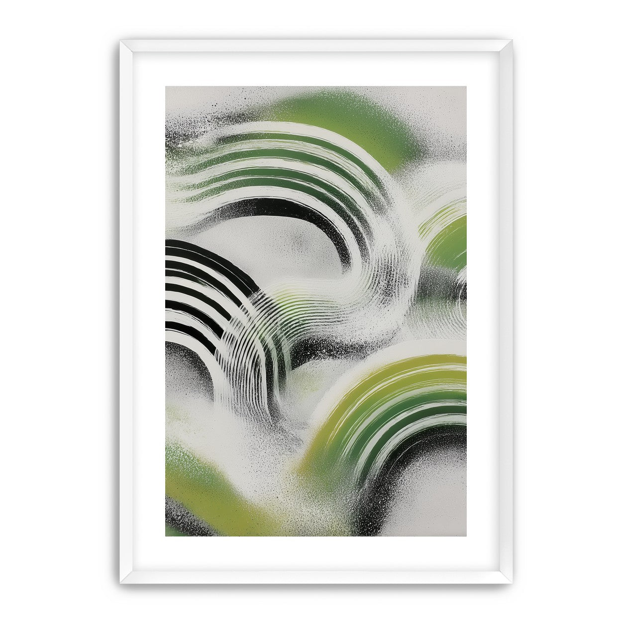 Green arcs across the haze