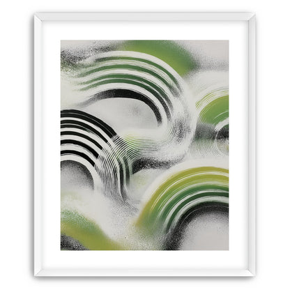 Green arcs across the haze