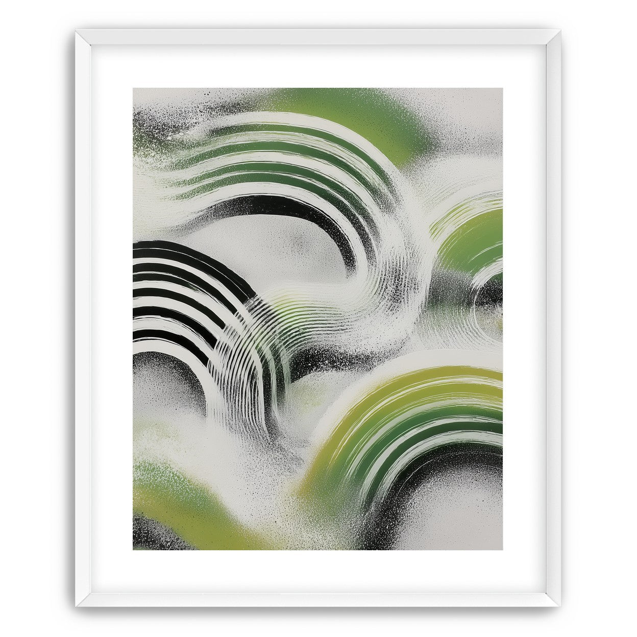 Green arcs across the haze