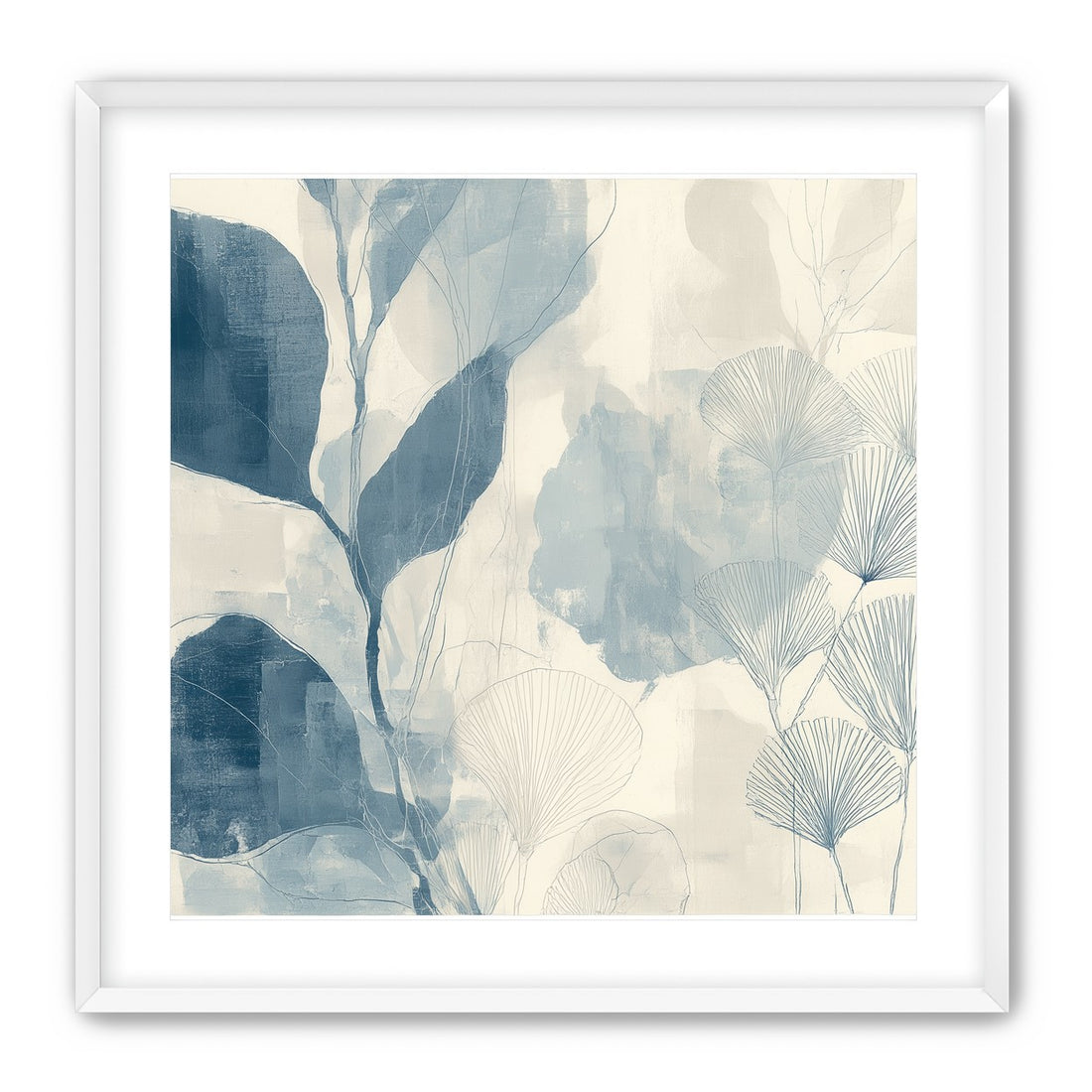 Pale leaves and fans