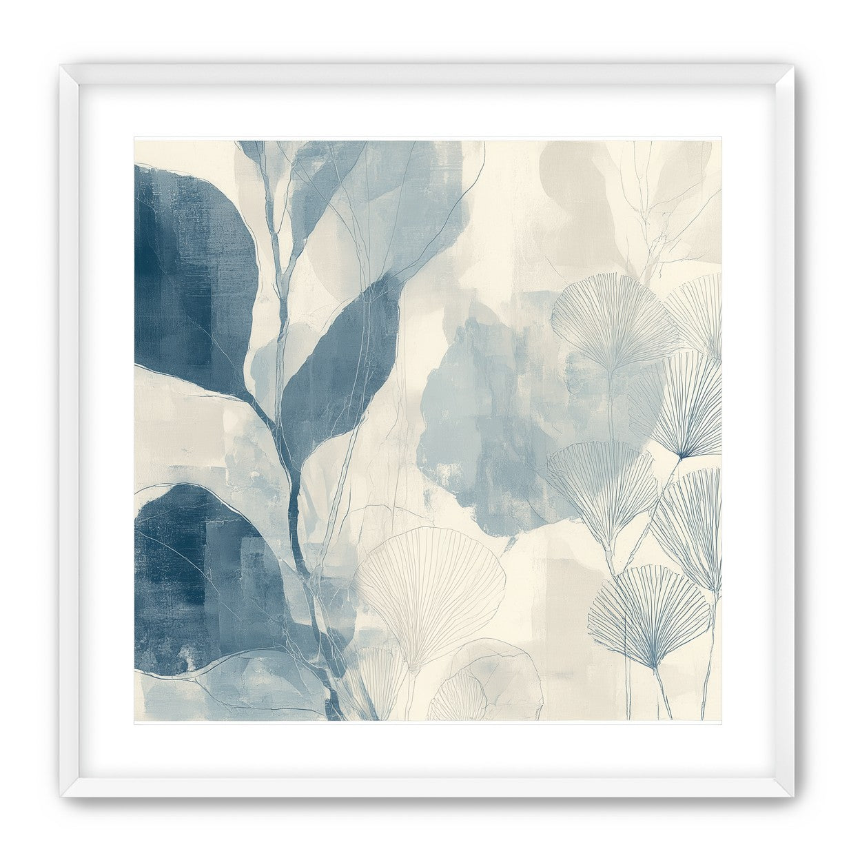 Pale leaves and fans