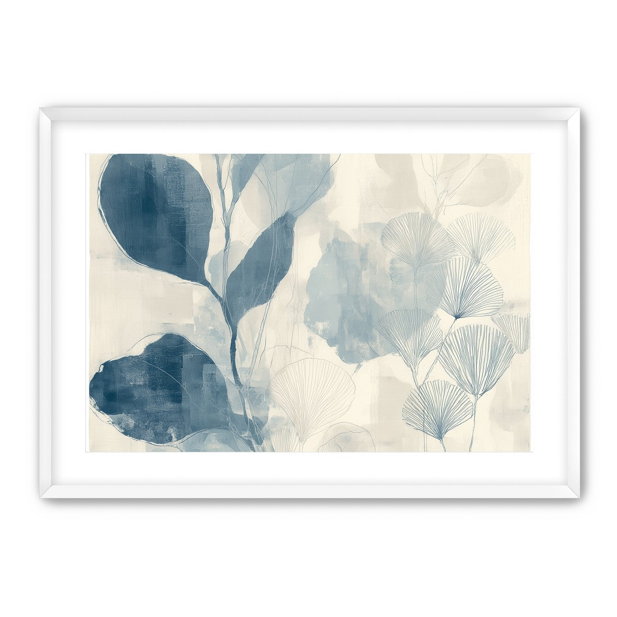 Pale leaves and fans