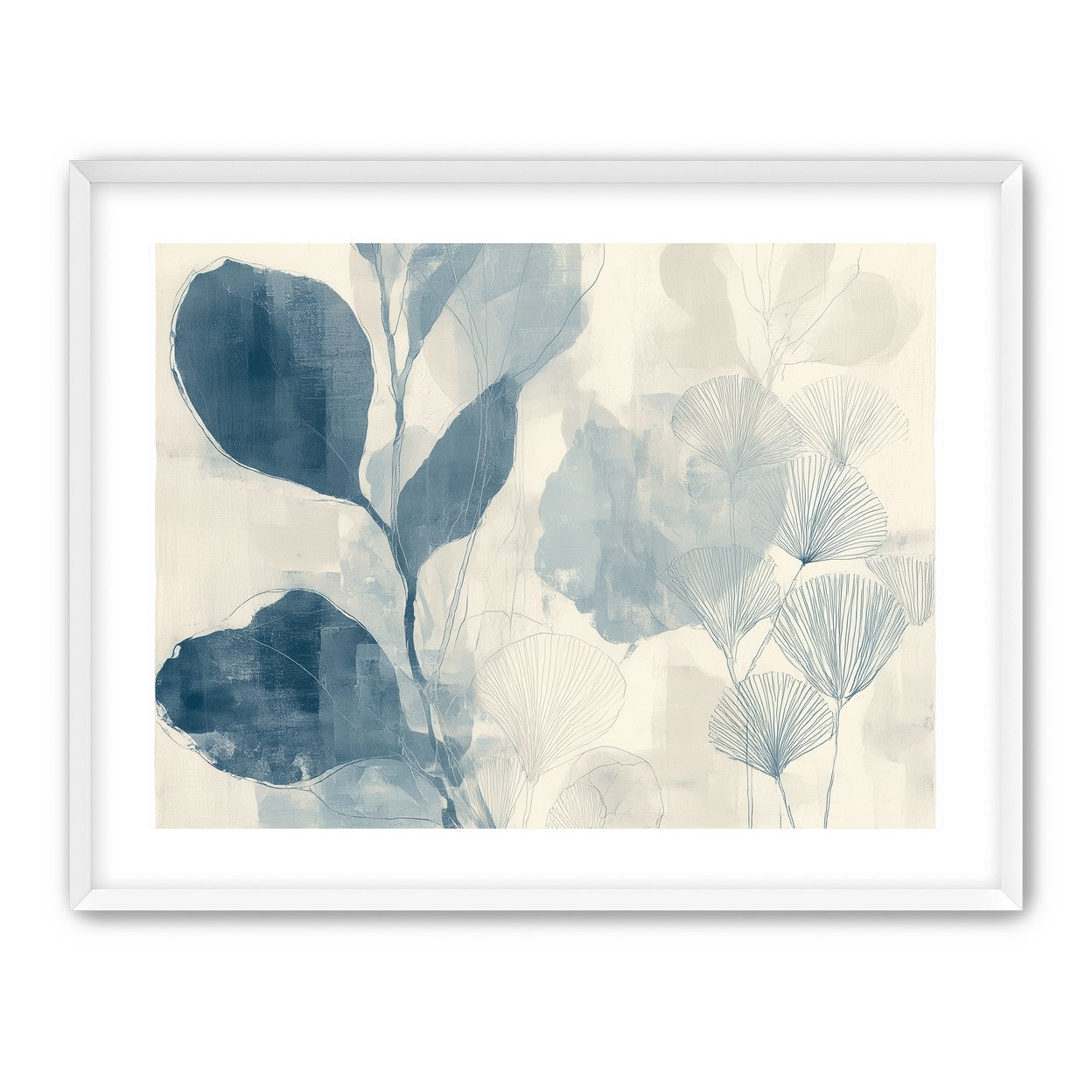Pale leaves and fans