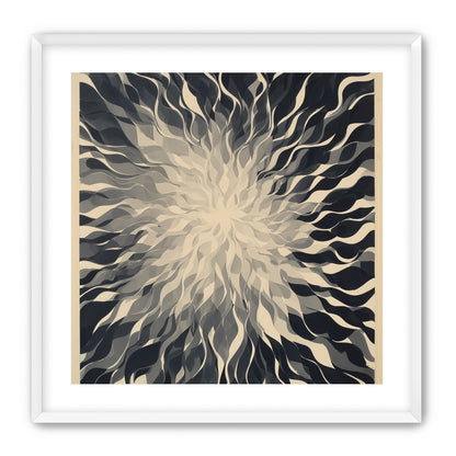 Pale center in black sweep