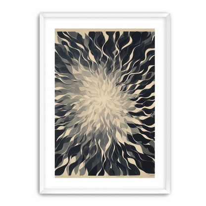Pale center in black sweep