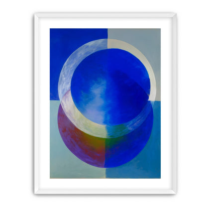 Pale arc across blue circle