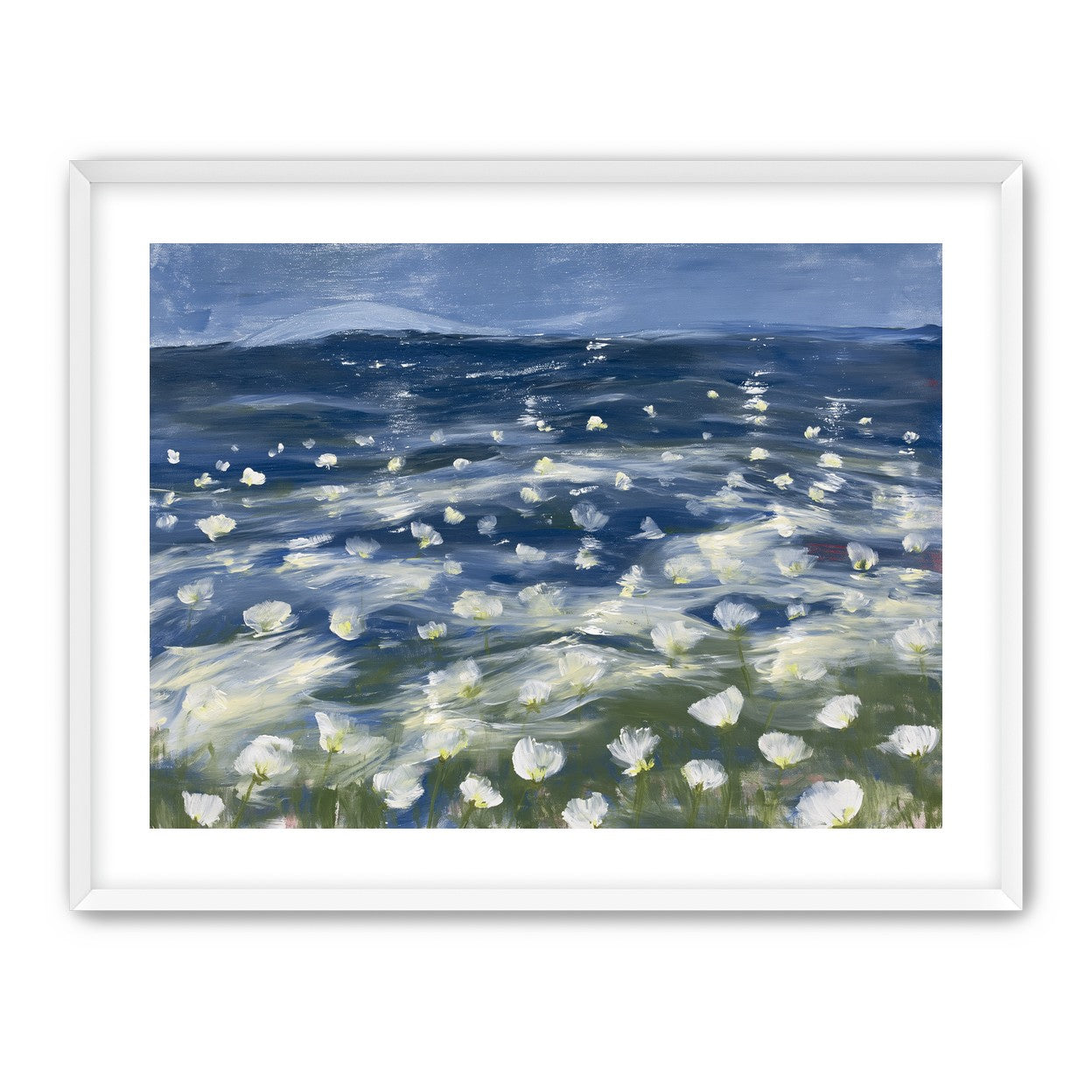 White flowers under blue sky