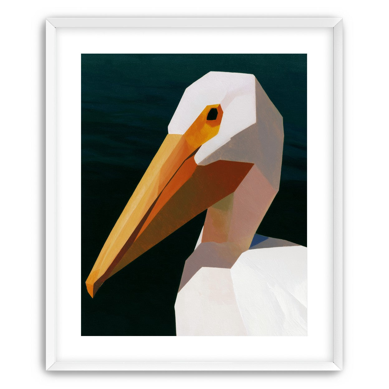 The beak cuts the dark