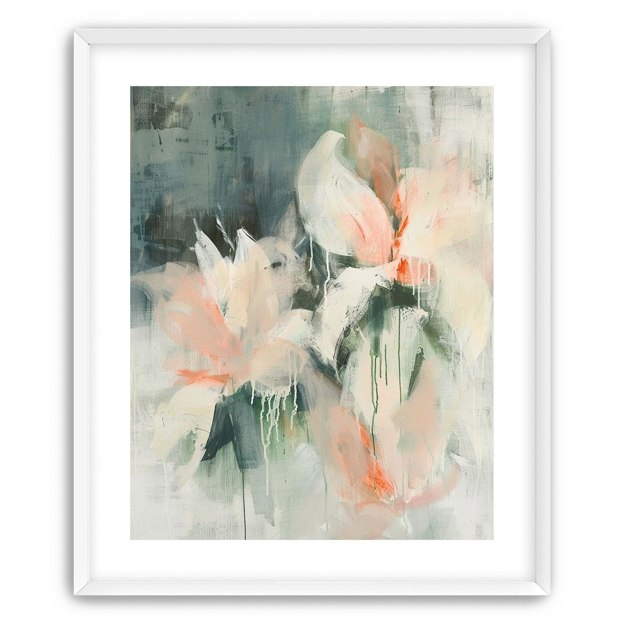 Drips on pale petals