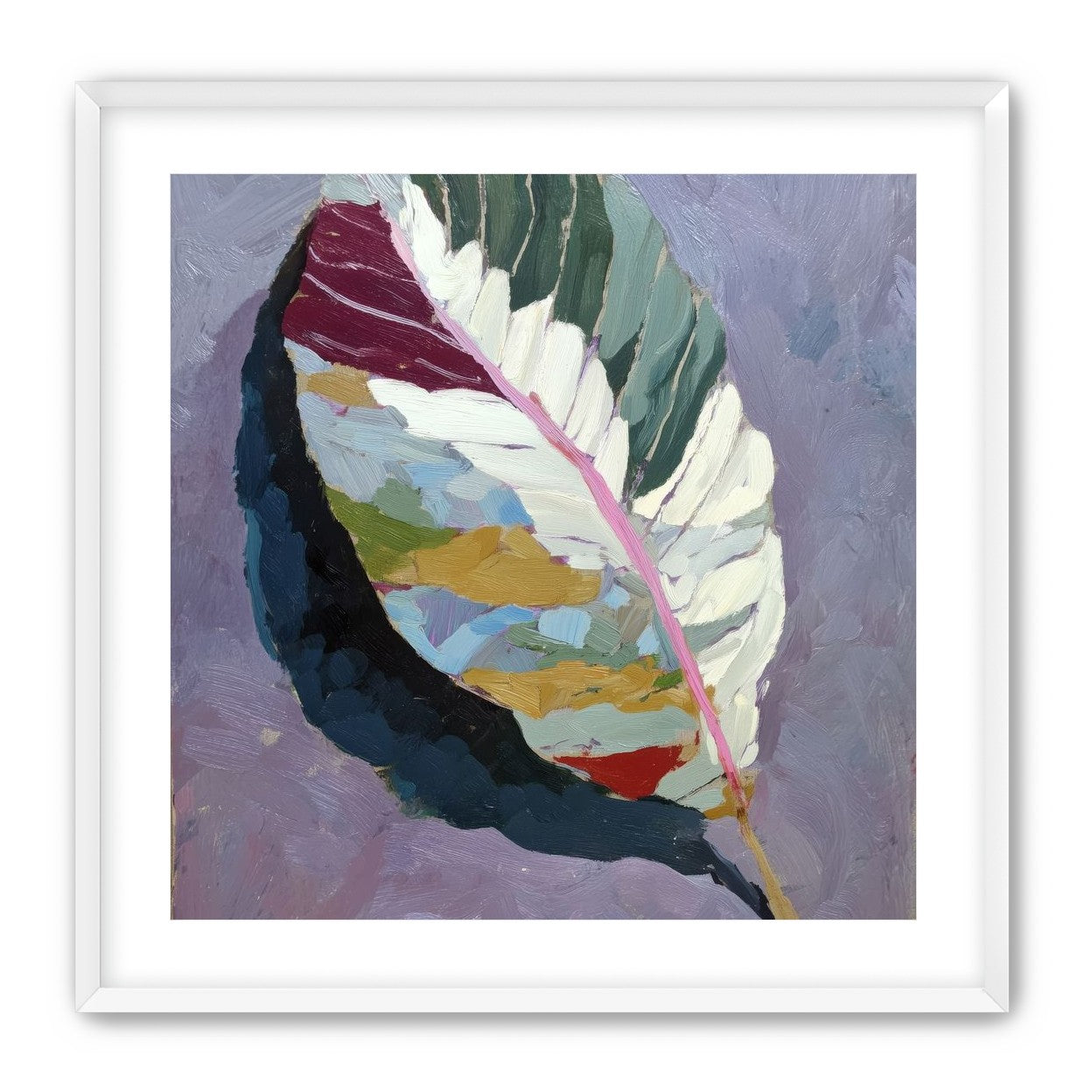 Leaf Form with Divided Color