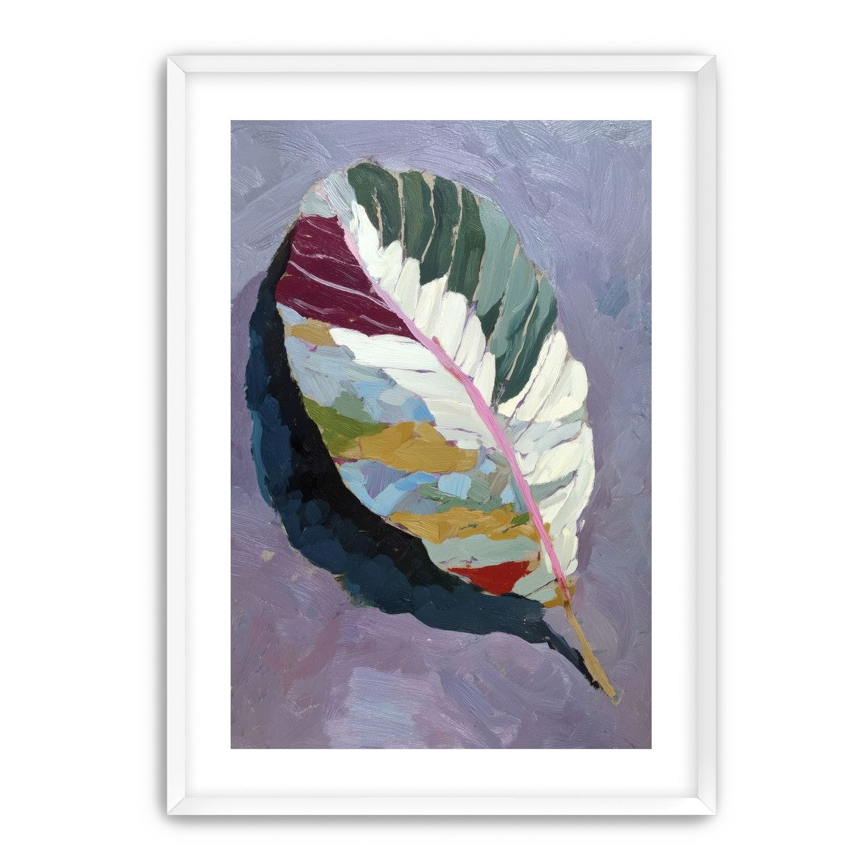 Leaf Form with Divided Color