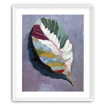 Leaf Form with Divided Color