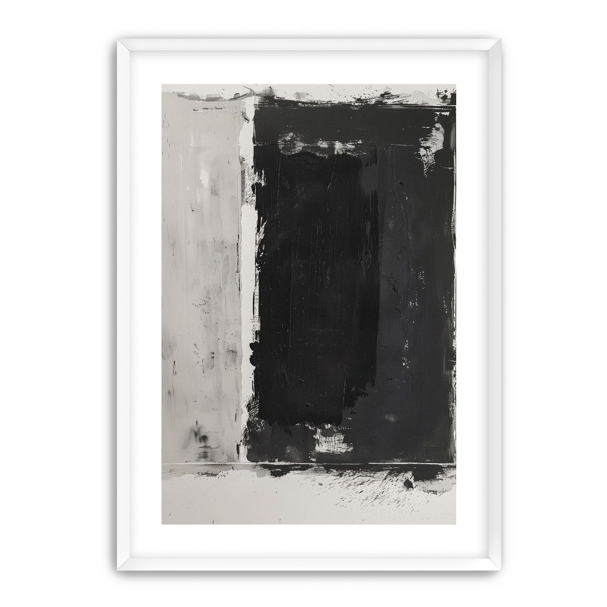 Black weight on gray ground