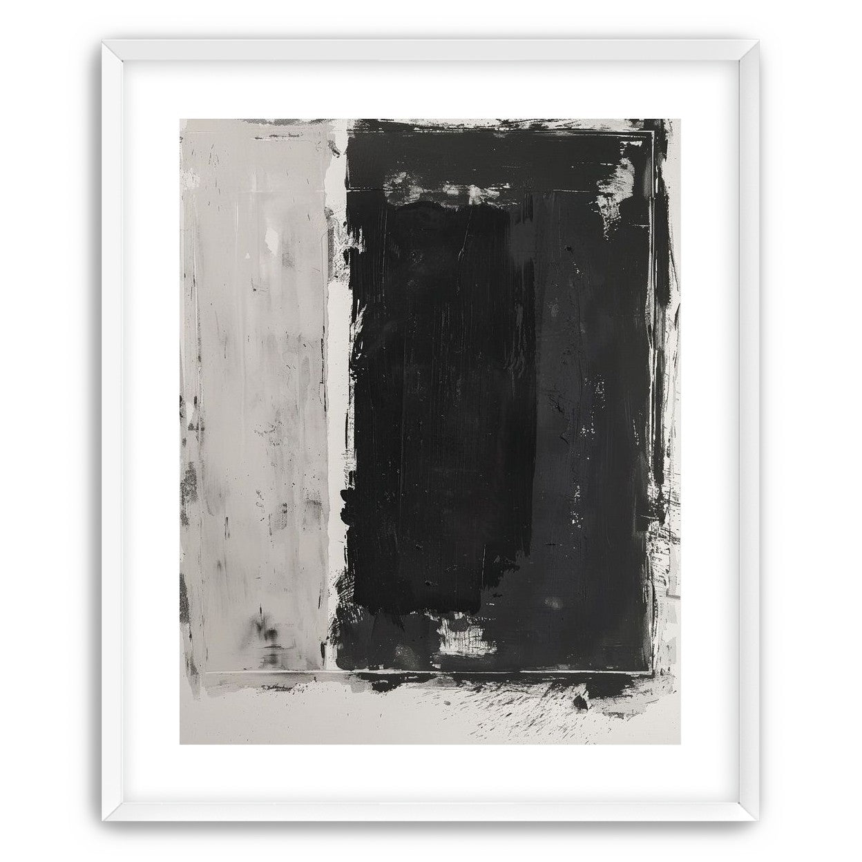 Black weight on gray ground