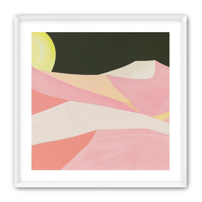 Sun over folded dunes