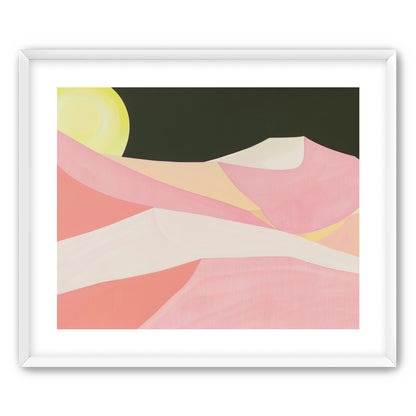 Sun over folded dunes