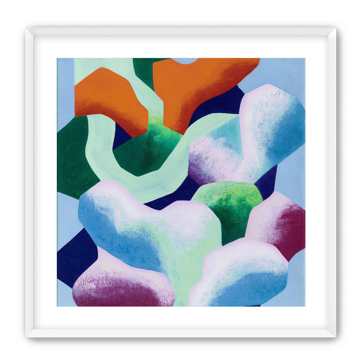 Soft edged color blocks