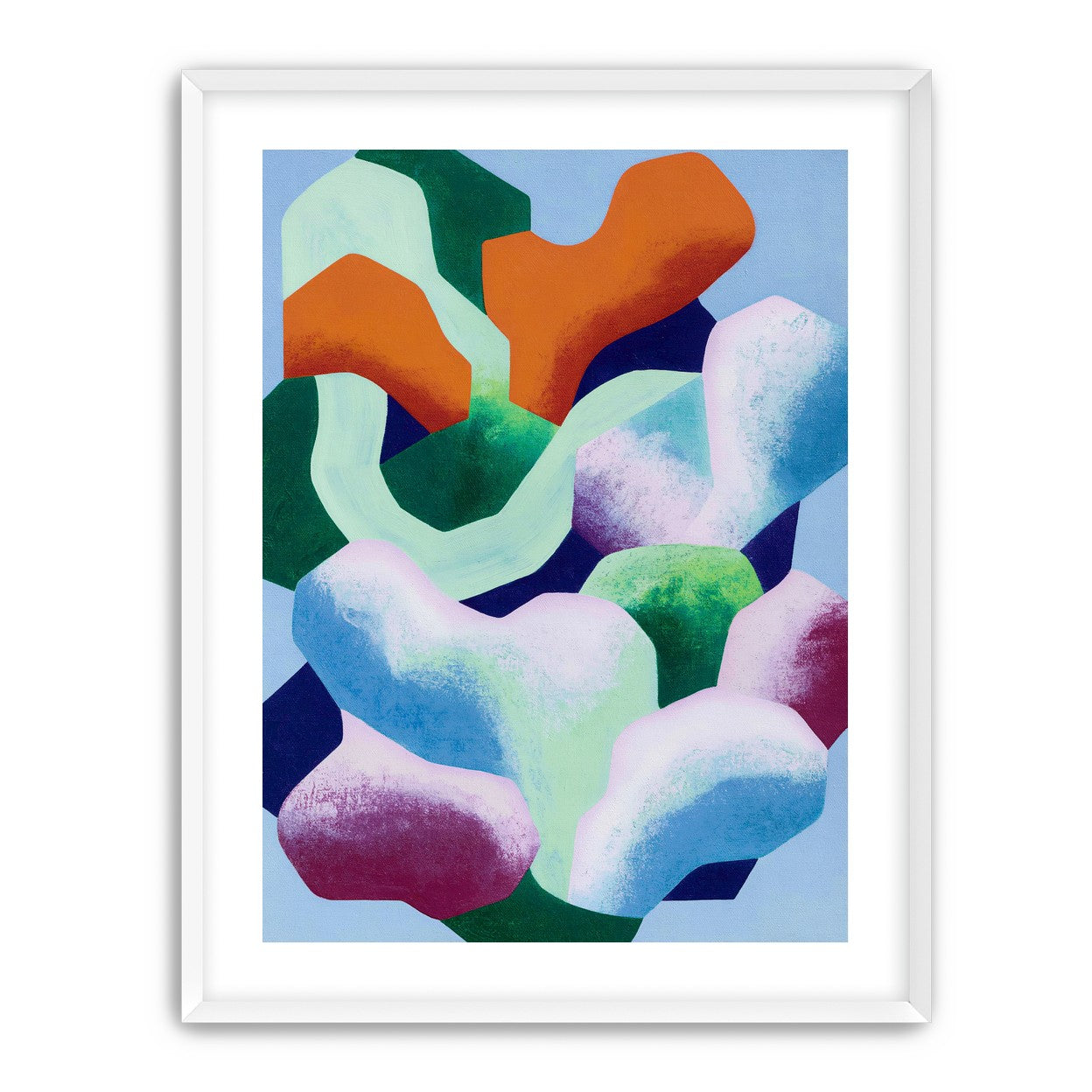 Soft edged color blocks