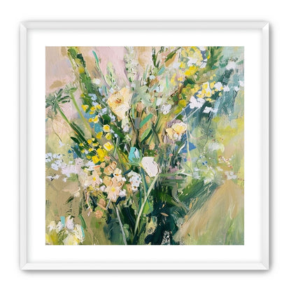 Wildflowers leaning into light