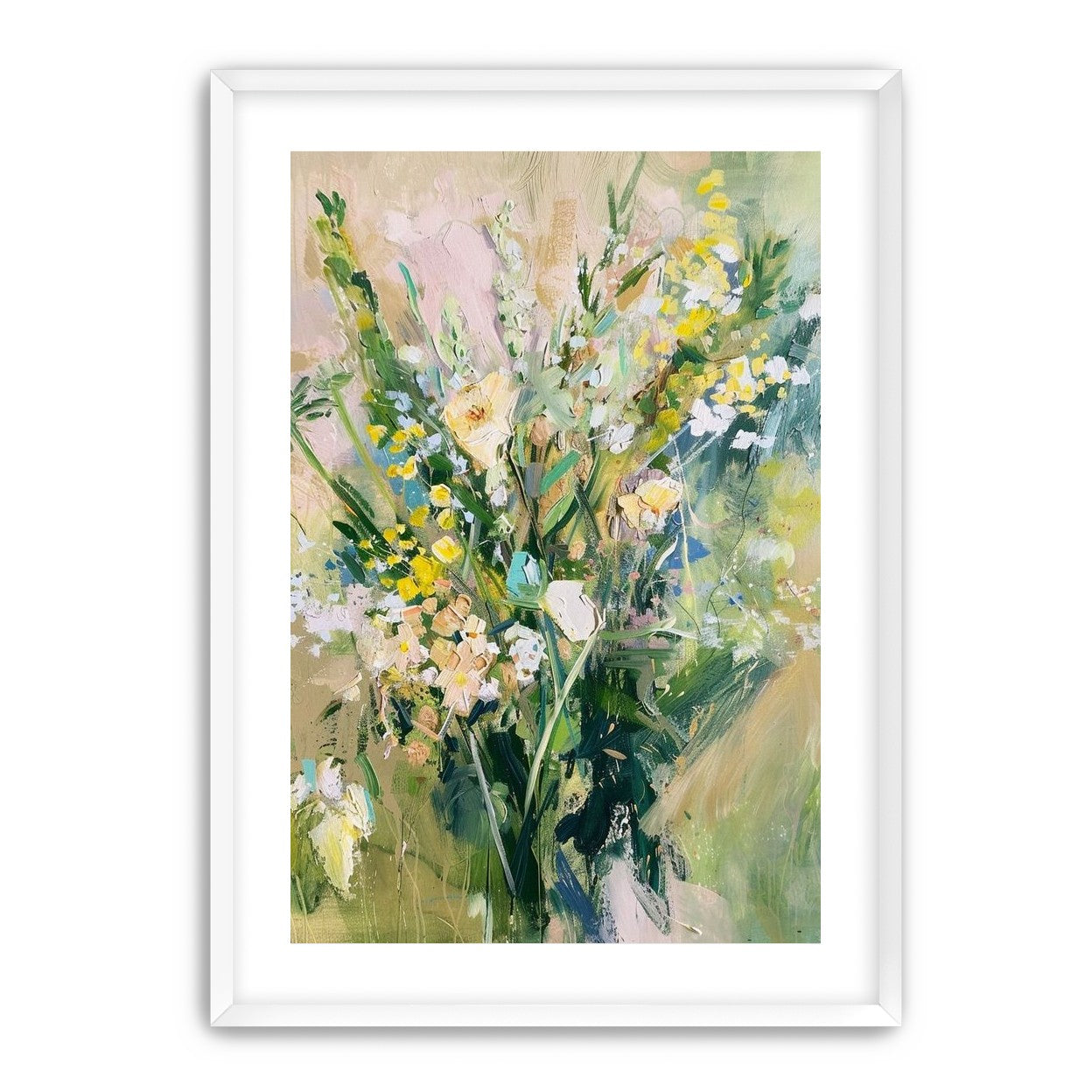 Wildflowers leaning into light
