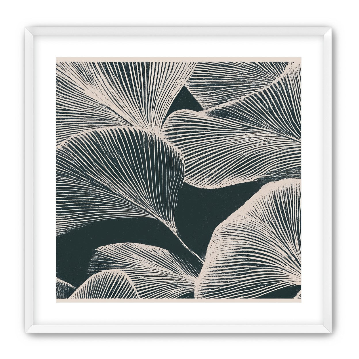 Pale veins on dark leaves