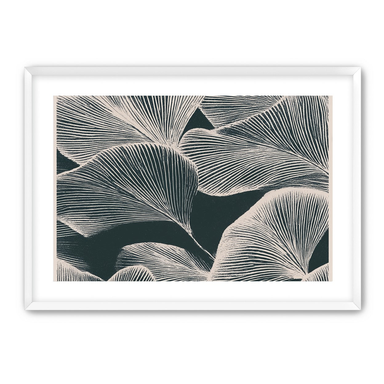 Pale veins on dark leaves