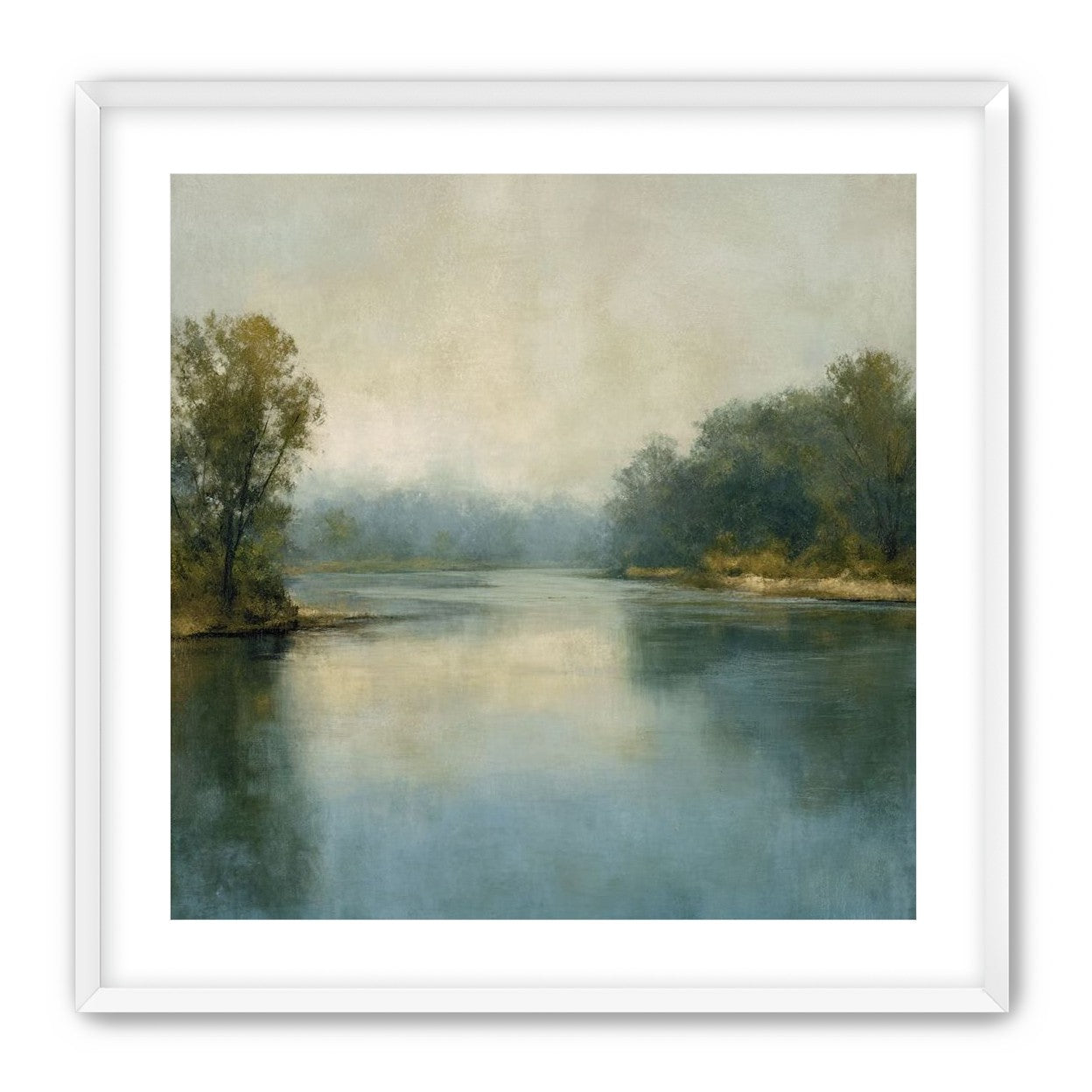 Misty bend in the river