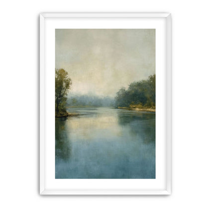 Misty bend in the river
