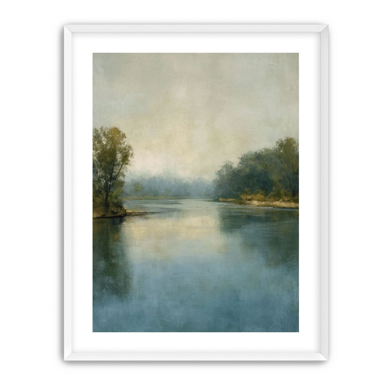 Misty bend in the river