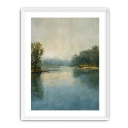 Misty bend in the river