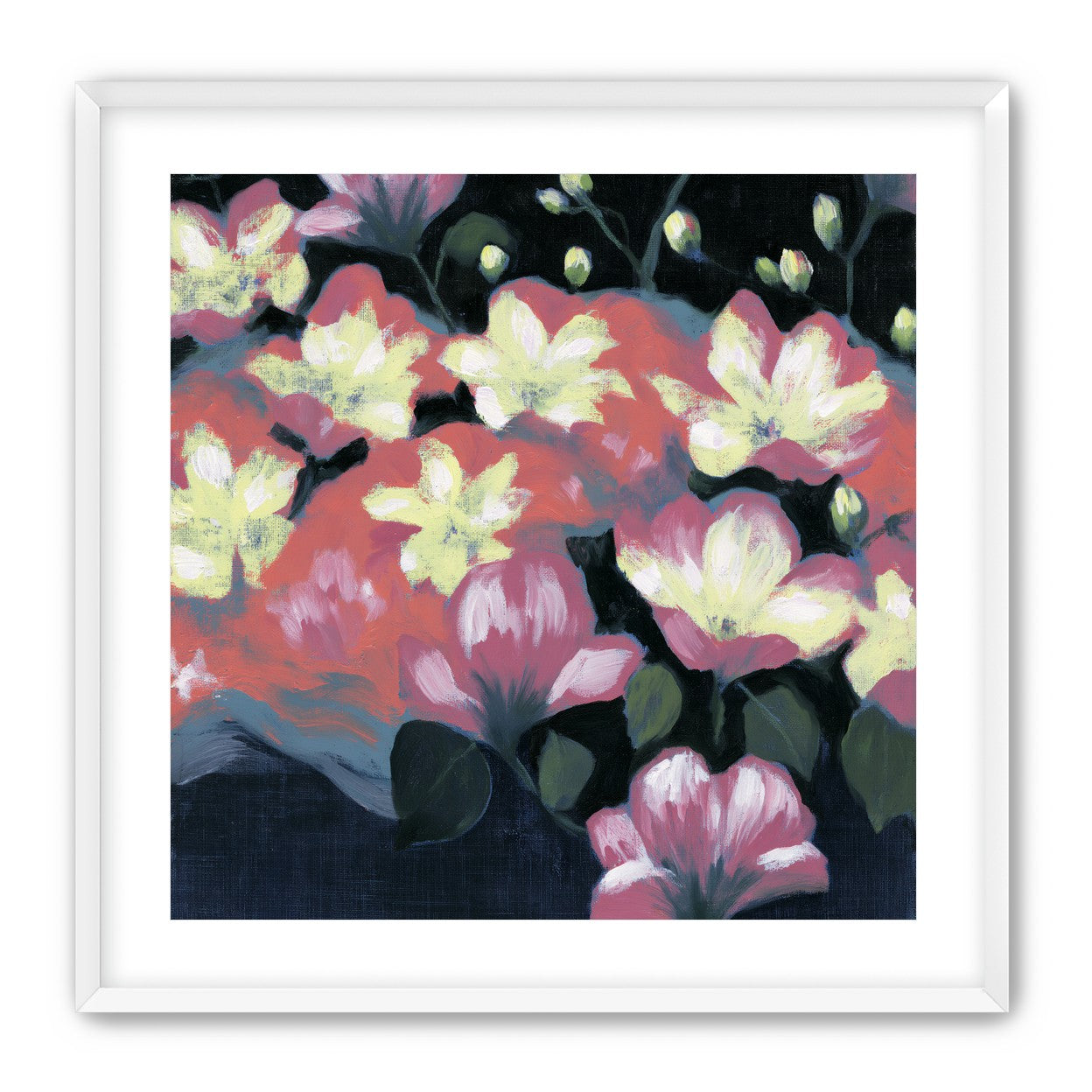 Flowers waking in the dark