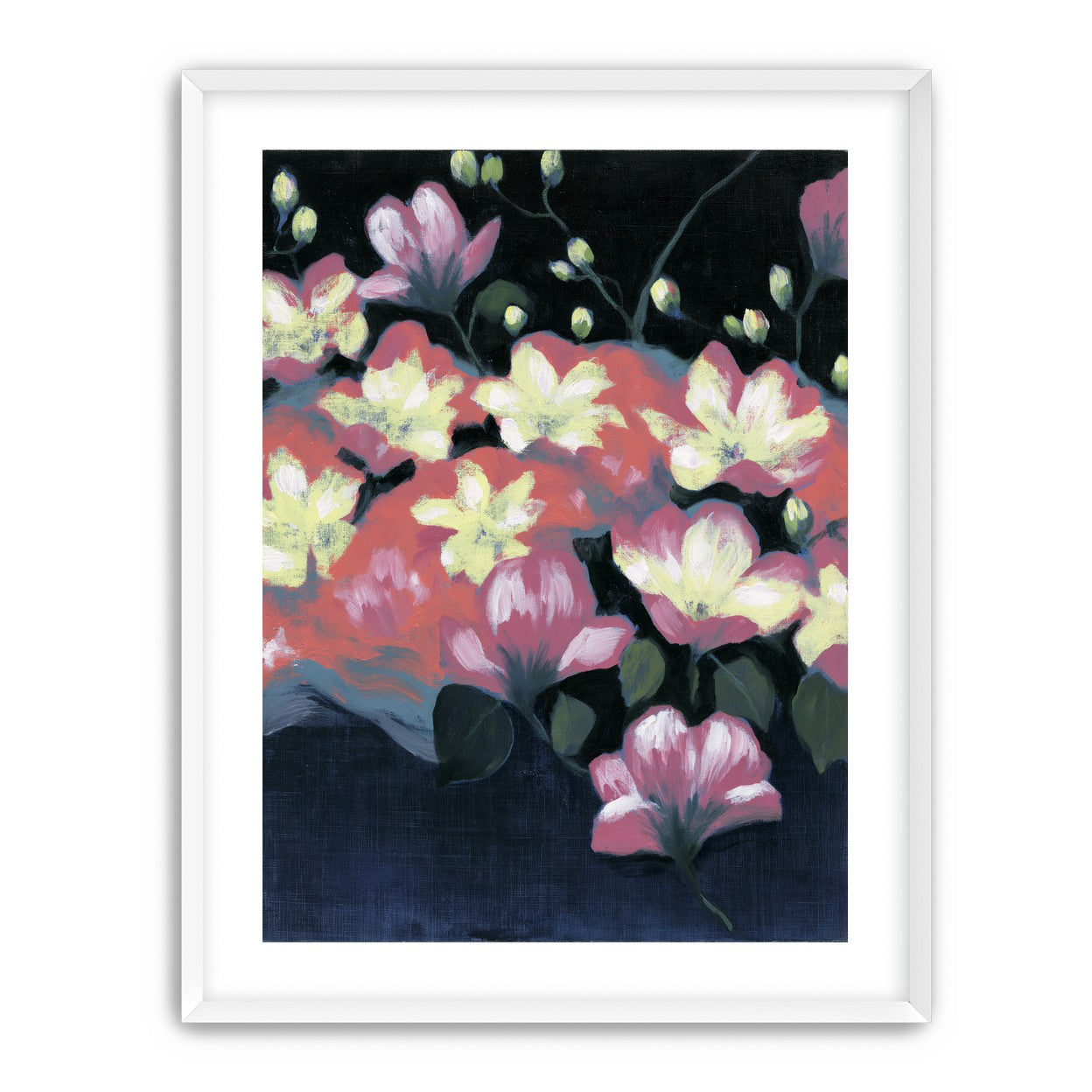 Flowers waking in the dark