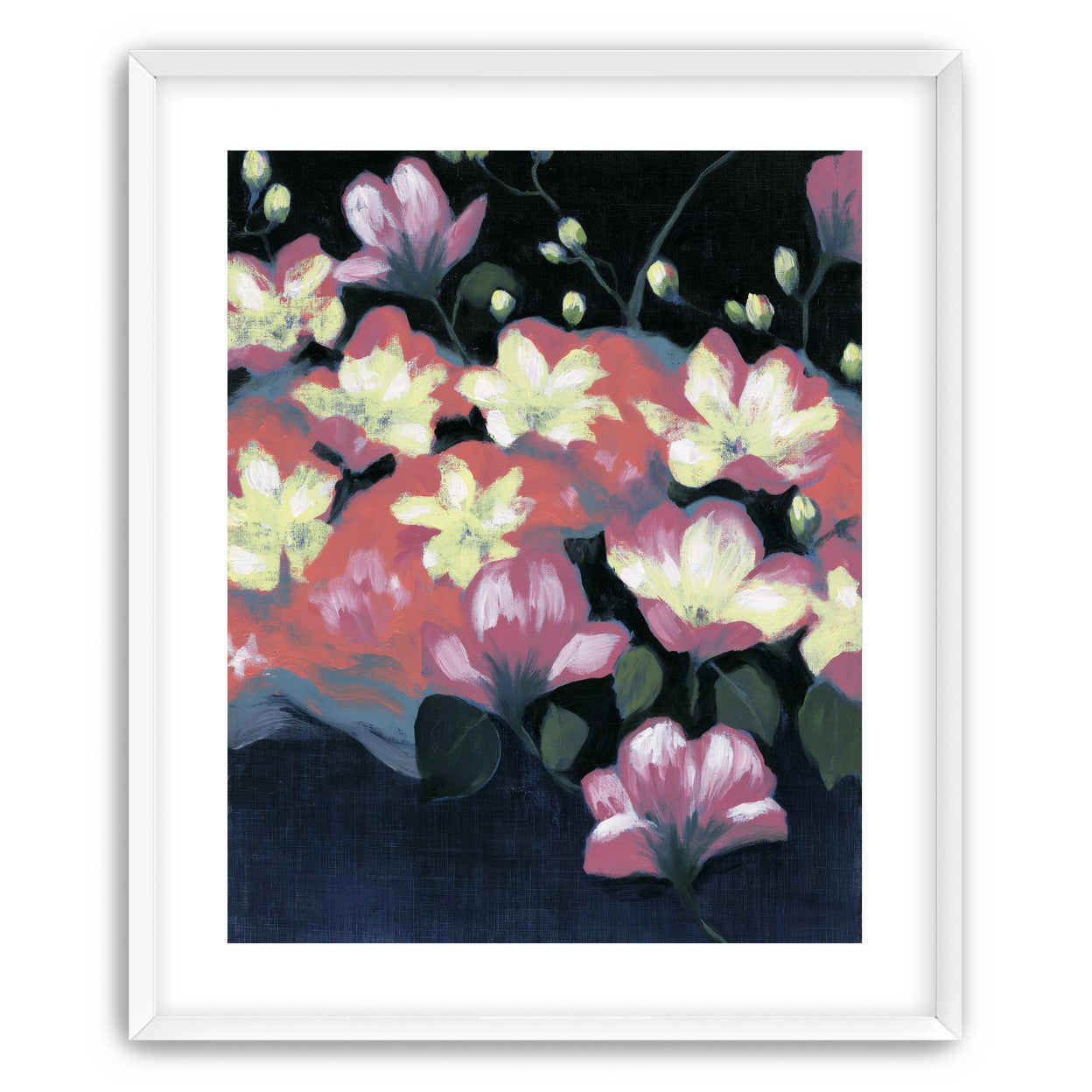 Flowers waking in the dark