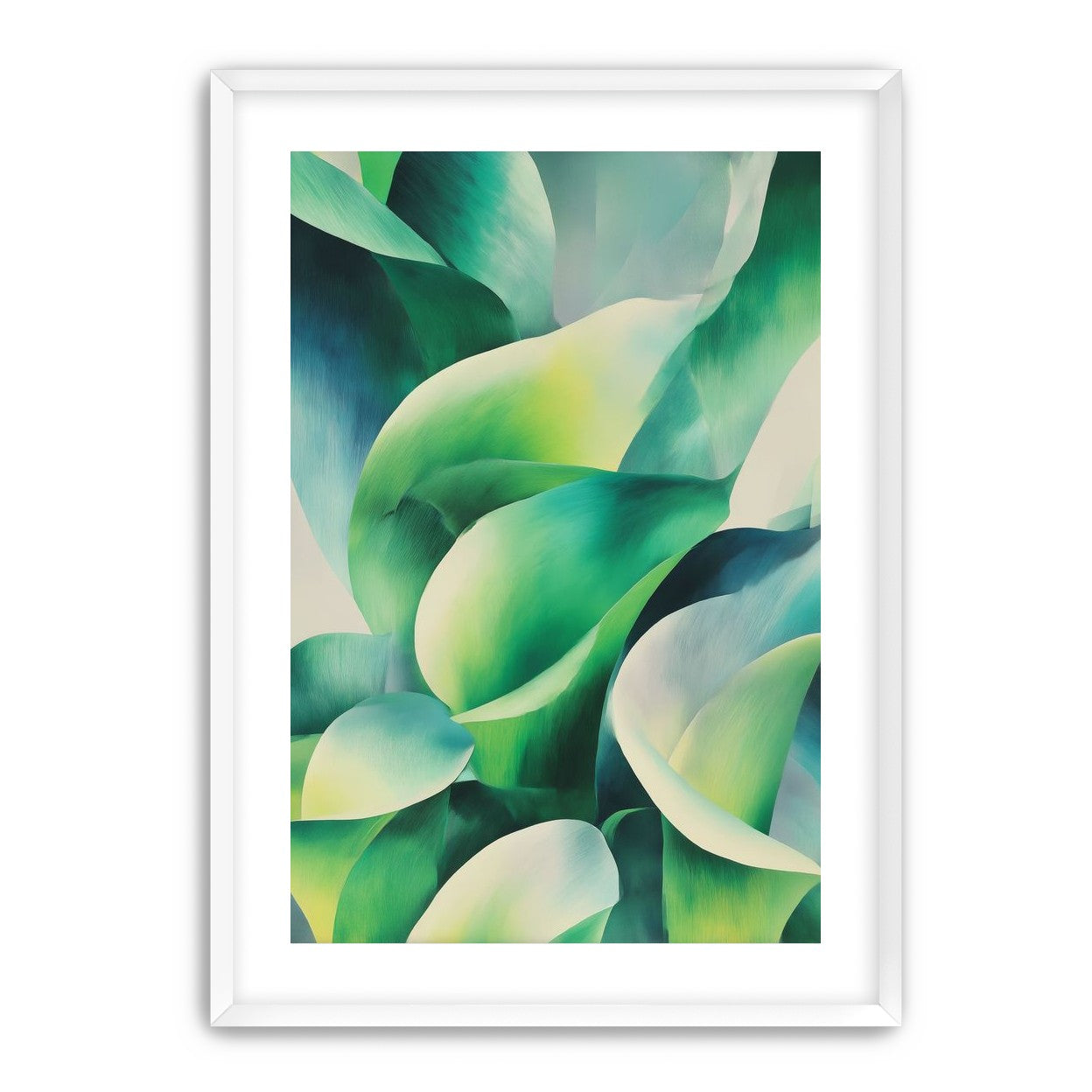 Calla lilies among green shadows