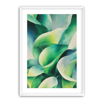 Calla lilies among green shadows