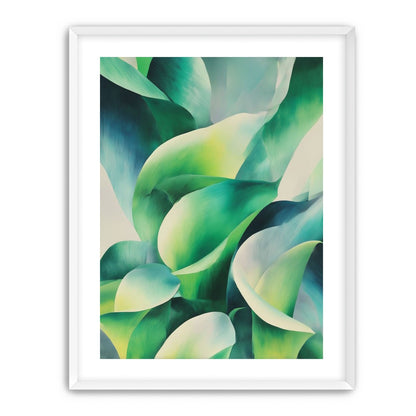 Calla lilies among green shadows