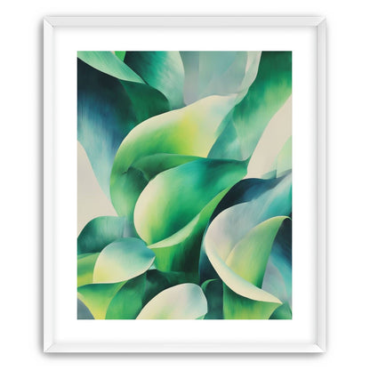 Calla lilies among green shadows